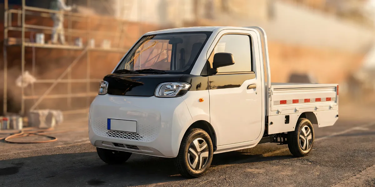 maxi elektromos kisteherautó platós kivitelben