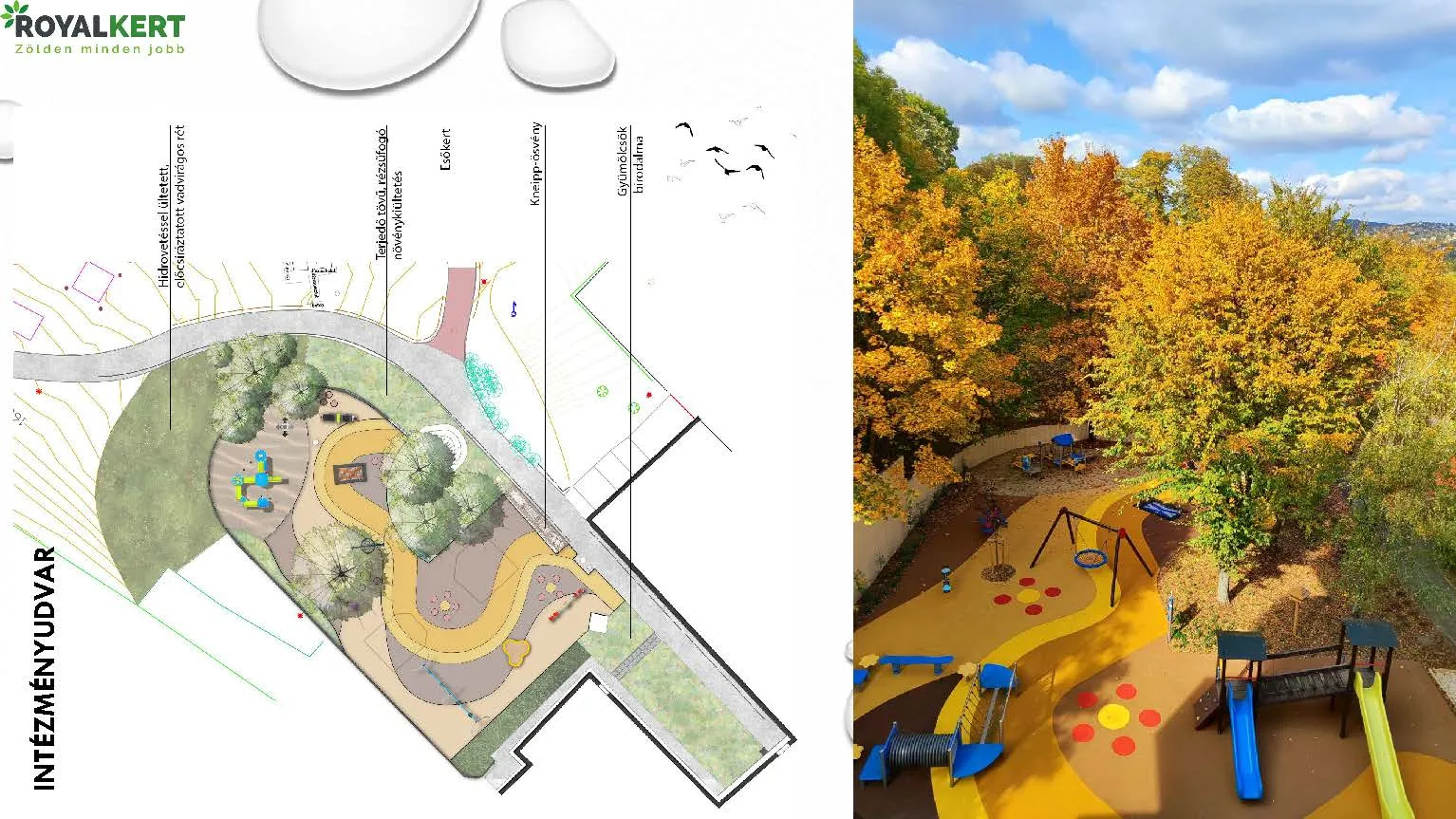 tájépítész portfólió, tervezés és kivitelezés egy helyen a Royal-Kertnél
