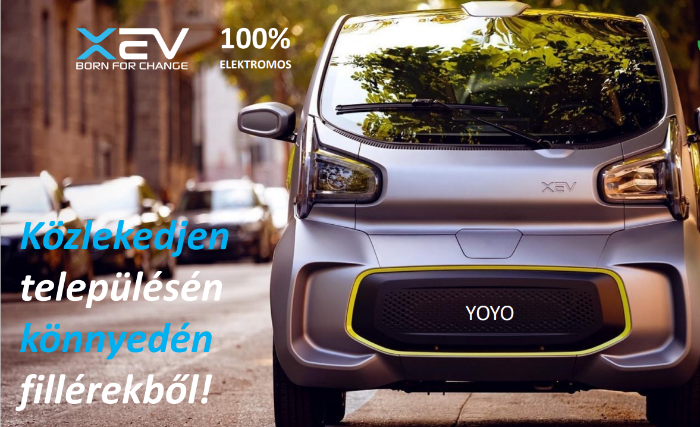 XEV YOYO – Közlekedjen településen belül könnyedén és fillérekből