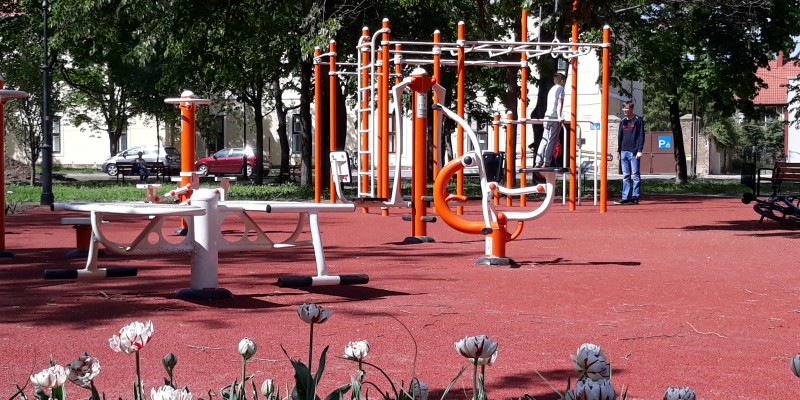 Köztéri fitnesz és street workout park Mohácson