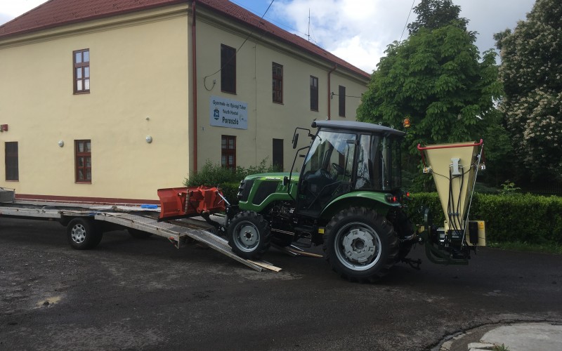 50 LE ZOOMLION traktor NEGRI Bio ágaprítóval, hótolólappal Poroszlón