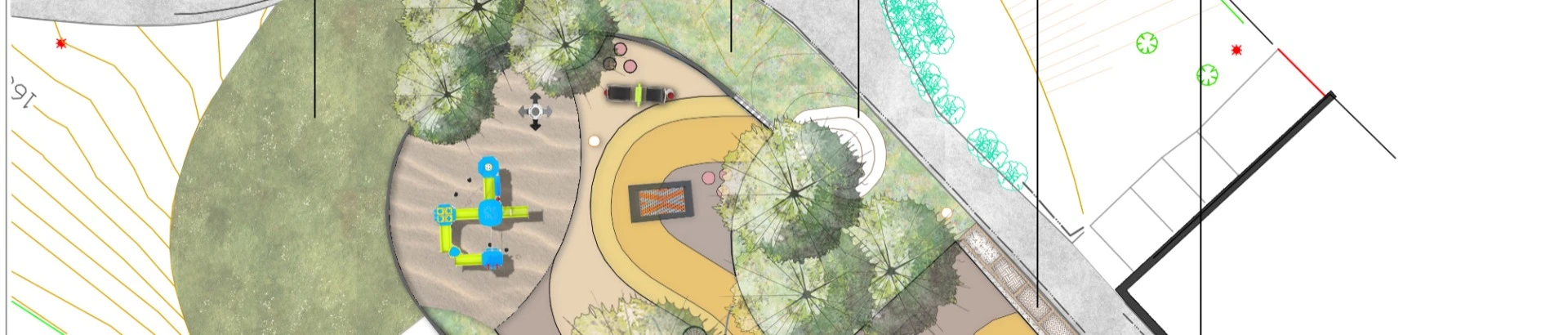 Játszótér terv szabadtér