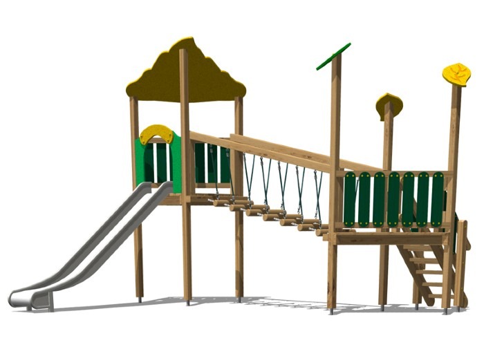 Kéttornyú Játszóvár Falco inox