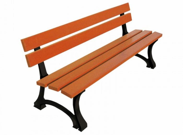 Mora támlás pad