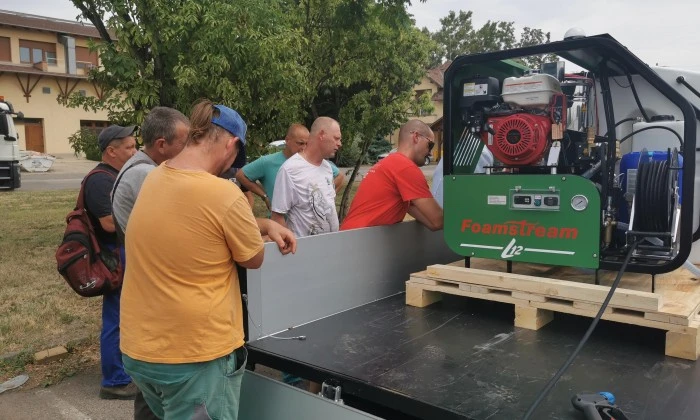Foamstream vegyszermentes gyomirtó és fertőtlenítő berendezés-Szeged