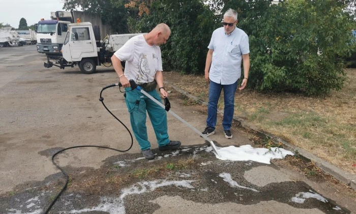 Foamstream vegyszermentes gyomirtó és fertőtlenítő berendezés