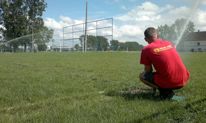 Gyulafirátót futballpálya - Öntözőrendszer építés_10