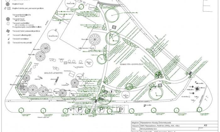 Pápasalamon Petőfi tér - Településközponti park_2
