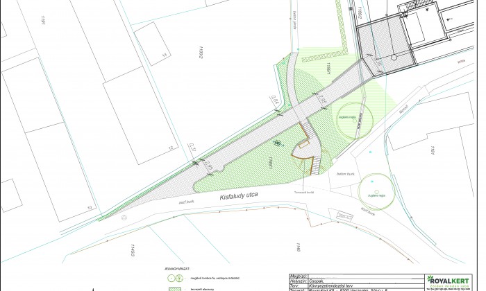 Csopak - Pihenő tervezése lejtős közterületre