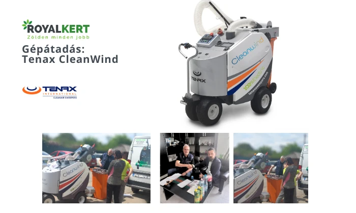 Tenax CleanWind elektromos hulladékszívó átadása Sárospatakon