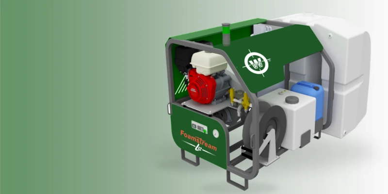 Foamstream L12 gép működés közben