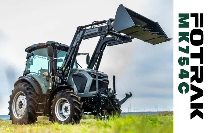 Nagyméretű 75 LE traktor (MK754C)